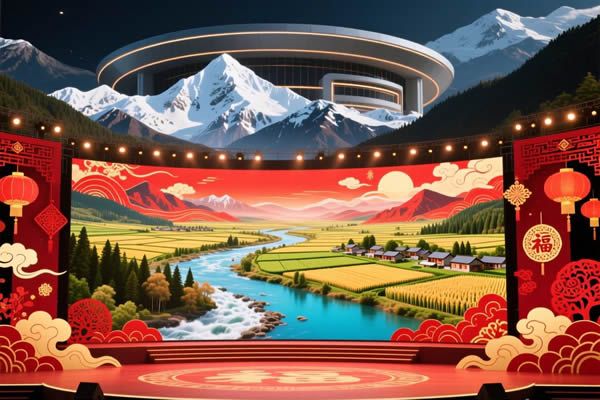 2026春晚分會(huì)場(chǎng)科技賦能，LED屏勾勒山河新春畫卷