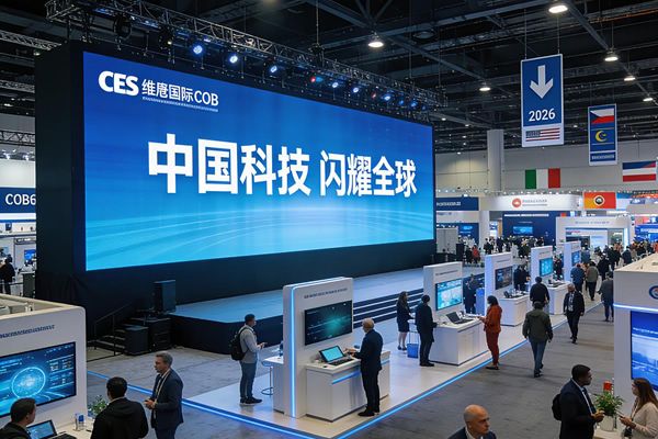 AI主導(dǎo)2026 CES展，維康COB顯示屏助力中企科技亮相