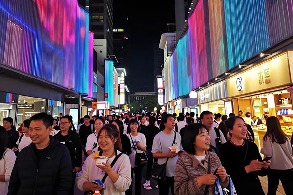 夜游經(jīng)濟持續(xù)火爆！LED 顯示屏點亮沉浸式場景，維康國際賦能景區(qū) 24 小時不打烊