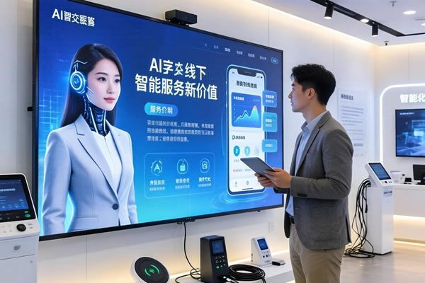 AI數(shù)字人交互爆發(fā)！LED顯示屏激活線下場景智能服務(wù)新價值